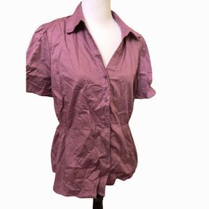 Pink/purple fit and flare blouse XL